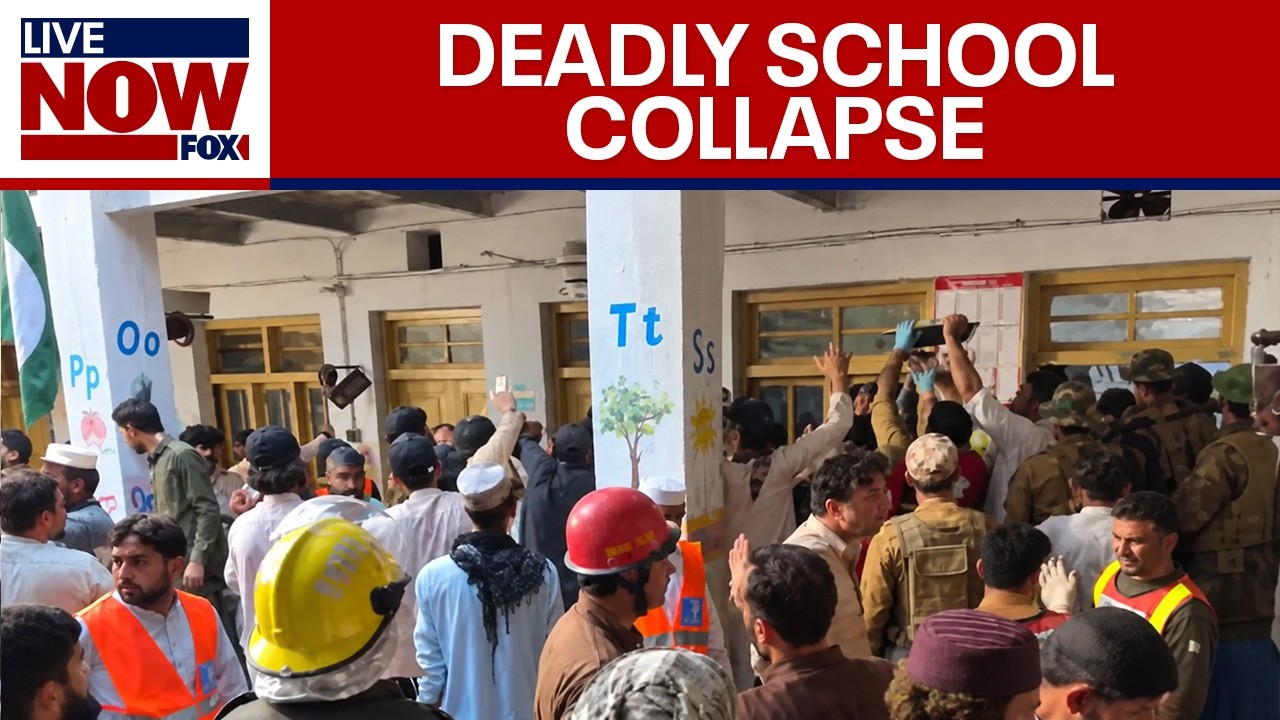 Deadly school roof collapse in Pakistan