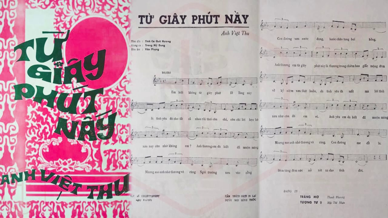 Tờ Nhạc Xưa Trước 1975