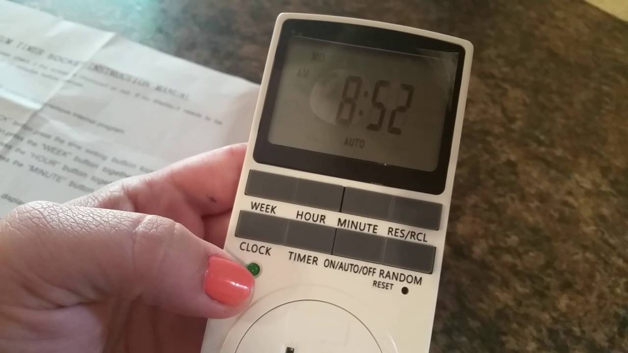 KEDSUM Digital LCD Programmable Plug-in Timer