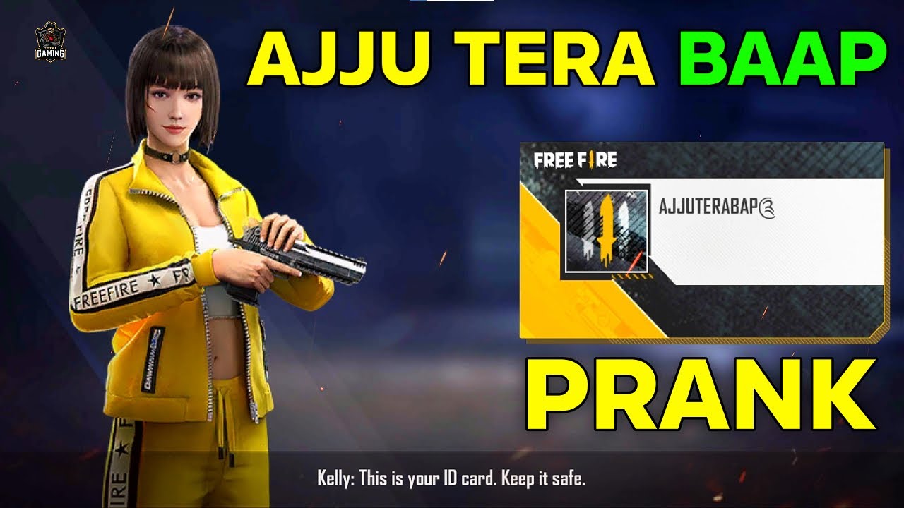 AJJU TERA BAAP NEW PRANK WITH NOOB GAMEPLAY #1 | GARENA FREE FIRE