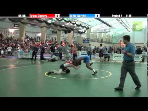 Men`s Freestyle 65 KG Tyson Dippery vs. Sahid Kargbo