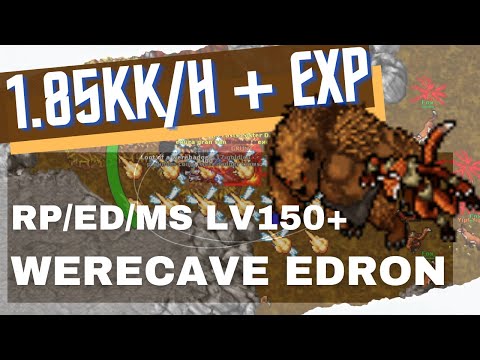 Werecreatures Edron RP150+ solo - Tibia Hunting