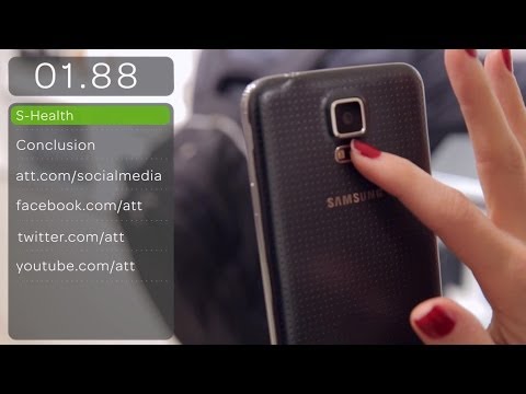 三星Galaxy S5功能和規格 (AT&T移動分鐘) 一分鐘看完三星Galaxy S5。 (Samsung Galaxy S5 Features and Specs (AT&T Mobile Minute) 一分鐘看完三星Galaxy S5)