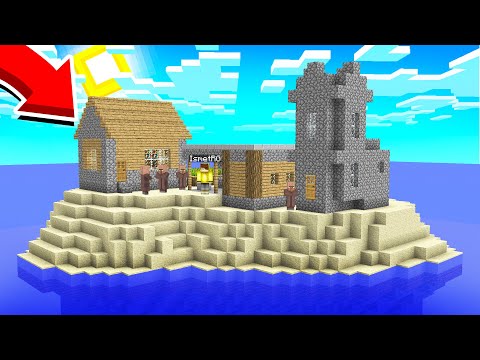 KÖY ISSIZ ADAYA DÜŞTÜ 🏝️🏠 - Minecraft