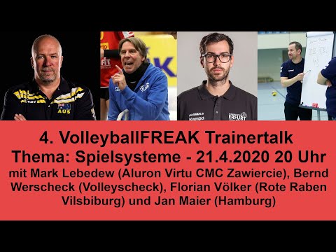 4. VolleyballFREAK Trainertalk zum Thema Spielsysteme
