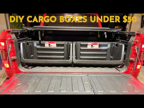 Truck bed cargo storage box under $50