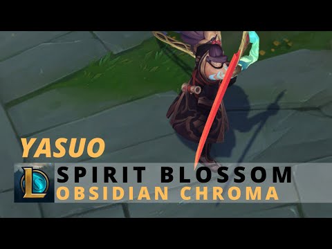 Spirit Blossom Yasuo Obsidian Chroma - League Of Legends