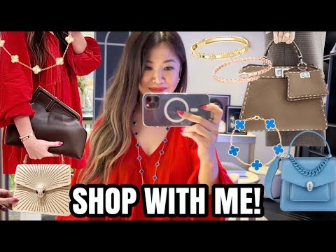 COMPRE COMIGO NA VCA, FENDI E BVLGARI! Comprando minha próxima peça VCA + Novas bolsas mais quentes! Vlog de compras 🛍