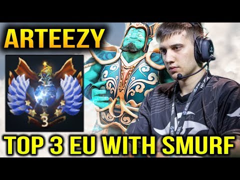 Arteezy's Smurf Ranking Top 3 EU Storm Spirit Dota 2