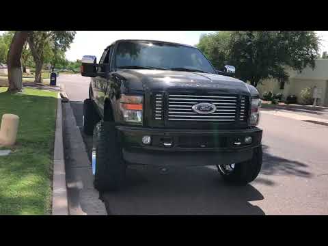 2008 Ford F250 Super Duty 6" Zone Off Road lift kit, 24x14 Hostile Stryker wheels, 37/1350/24 tires