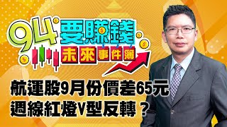 航運股9月份價差65元 週線紅燈V型反轉