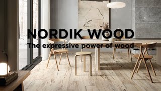 Flaviker Nordik Wood houtlook tegel 20x120cm - gold