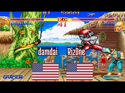 @ssf2tnl: damdai (US) vs Riz0ne (US) [Super Street Fighter II Turbo ssf2t ssf2 Fightcade]