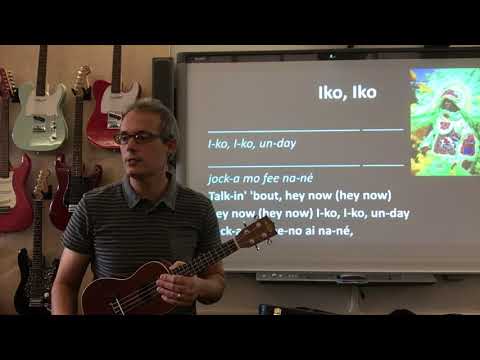 Ukulele: F & C7 Chords, “Iko, Iko”