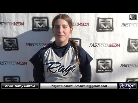 2026 Haley Salkeld 4.0 GPA - Second Base Softball Skills Video - Norcal Rage