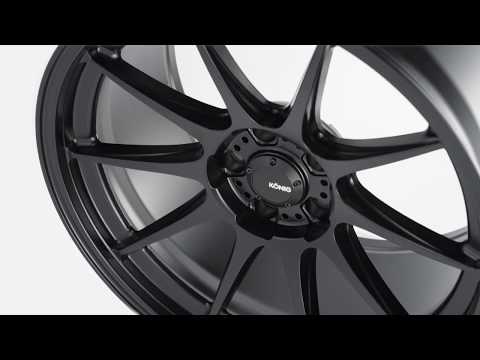 Dekagram - Semi Matte Black (Profile B) | Konig Wheels