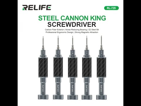 Tô vít RELIFE RL-729/729A Carbon (5 cây: 3,4,5,6 cạnh và 2 tầng)