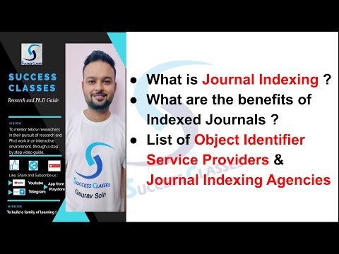 What is Journal Indexing | Benefits of Indexed Journals | List OIS Providers & Indexing Agencies