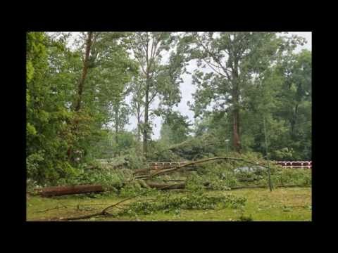 Ośrodek wczasowy w Sierakowie po nawałnicy 08.07.2014