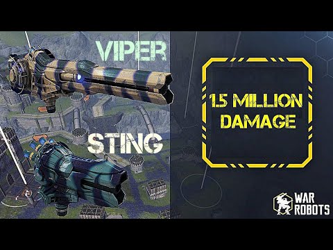 1.5 Million damage using only Corrosion Weapons Sting & Viper | Test Server Gameplay - War Robots