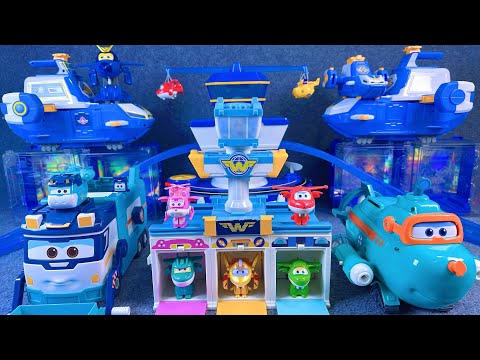 21-minute of satisfying unboxing, cool Super Wings Space Base Set Series ASMR | Review Toys