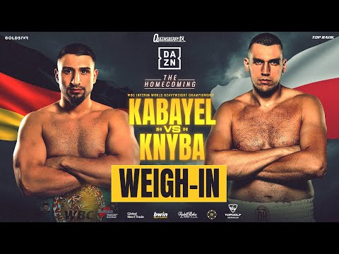 LIVE Weigh-In | Agit Kabayel vs Damian Knyba | The Homecoming 🇩🇪
