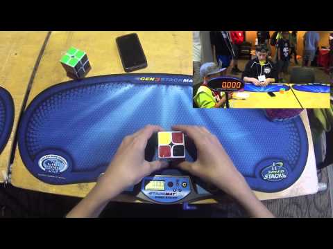 2x2 Cube Former WORLD RECORDS - 0.58 Single & 1.55 Average! - Rami Sbahi