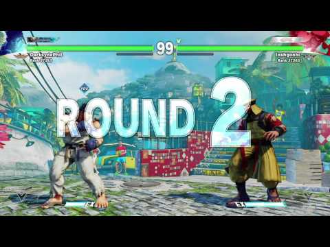 SFV 1st Online Play pt24: Ryu vs. Rashid, GREAT MATCH! 2 Thumbs Up
