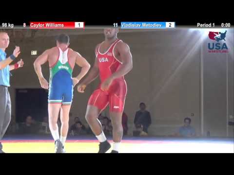 98 KG - Caylor Williams (USA) vs. Vladislav Metodiev (BUL)