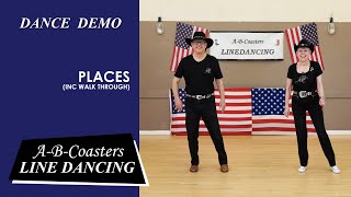 PLACES - Line Dance Demo &amp; Walk Through