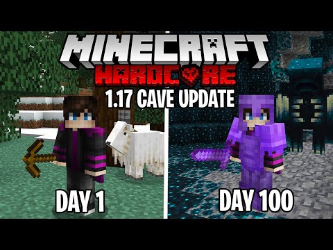 I Survived 100 Days in the 1.17 Cave update in Minecraft Hardcore
