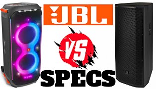 Video thumbnail for JBL PARTYBOX 710 VS JBL PRX825W | FIRST PARTYBOX VS P.A. SPEAKER COMPARISON | FULL SPECS by Stereo Specs