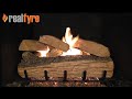 Real Fyre 20" Split Oak ANSI Certified Vented Propane Gas Logs Set with Variable Flame Automatic Pilot Kit