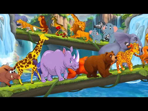 Animal Sounds Song| Wild Animal Names & Sounds For Children| Animals Song For Kids| Babies Song
