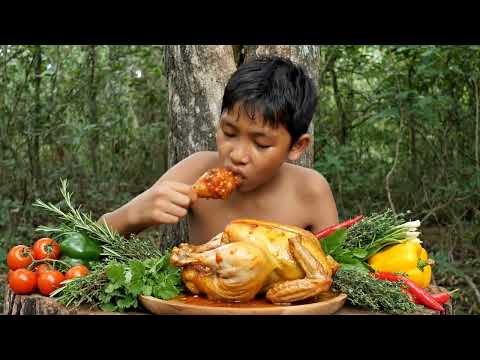 Forest Cooking & Roasted Chicken Over Fire #2