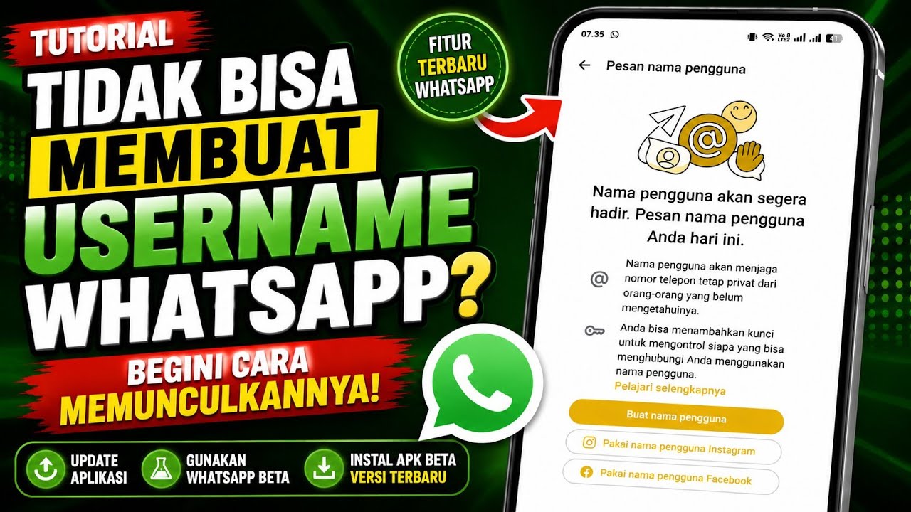 Username WhatsApp Belum Muncul? Coba Cara Ini!
