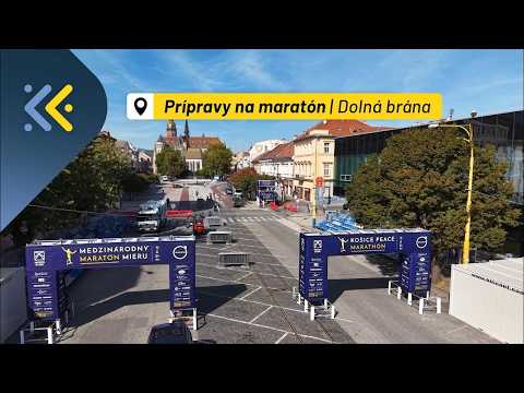 Náhľad videa Prípravy na Medzinárodný maratón v plnom prúde. Dolná brána je takmer hotová