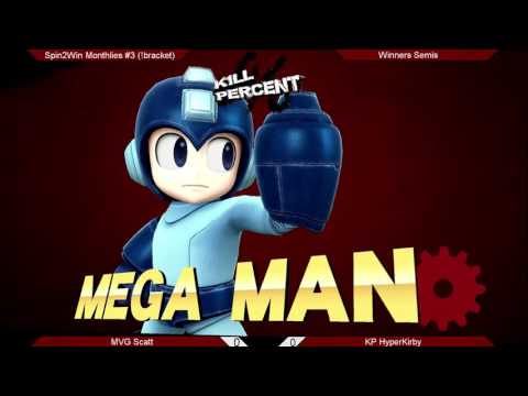 Spin2Win Monthlies 3 - Winners Semis - MVG Scatt (Megaman) vs. KP HyperKirby (Roy)