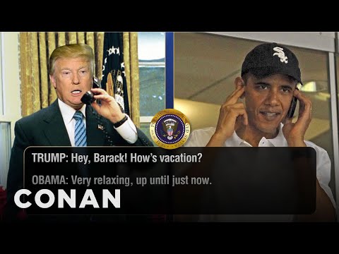 Trump Is STILL Calling Obama | CONAN on TBS