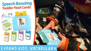 Boost Your Kids Speech & Vocabulary with THIS! Talking Toddler Flash Cards - Early Learning for Kids