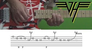 Van Halen - Outta Love Again (Guitar Solo) Lesson with Tabs!