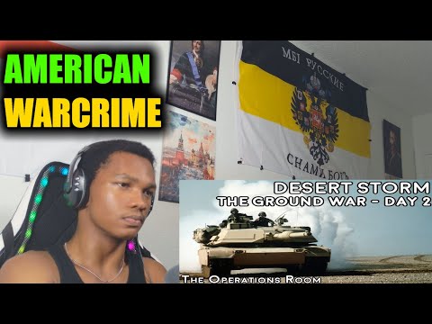 British caribbean guy react to Desert Storm - The ground War, Day 2 - Animated reaction