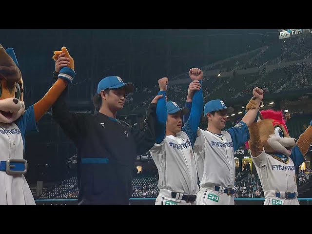 ファイターズ・鈴木健矢投手・奈良間大己選手・松本剛選手ヒーローインタビュー 4月20日 北海道日本ハムファイターズ 対 千葉ロッテマリーンズ