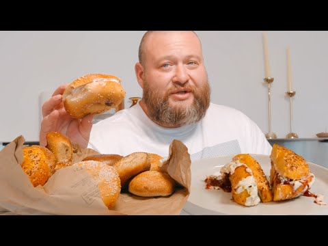 ACTION BRONSON TRIES EVERY BAGEL COMBINATION | THE IN STUDIO SHOW