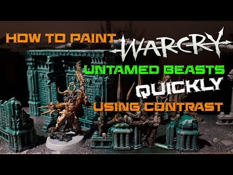 How To Paint Warcrys Untamed Beasts Quickly Using Contrast