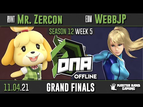 DNA S12:W5 - RVNT | Mr. Zercon (Isabelle) Vs. EDM | WebbJP (Zero Suit Samus) - Grand Finals