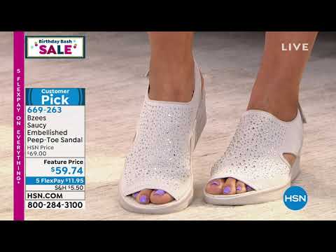 Bzees Saucy Embellished PeepToe Sandal