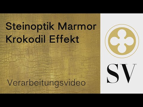 Steinoptik Marmor Krokodil-Effekt by Stucco Veneziano Shop | Verarbeitungsvideo