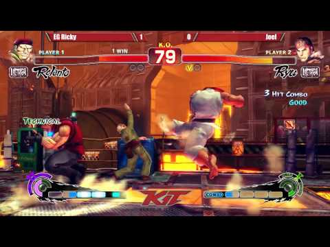 USF4 @ KIT15 Top 16 - EG Ricky Ortiz (Rolento/Rufus) vs YG Joel (Ryu) [720p/60fps]