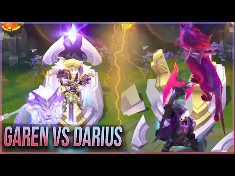 NEW GOD KING GAREN & DARIUS LEGENDARY VS SKINS Gameplay Preview - League of Legends Lion vs Wolf